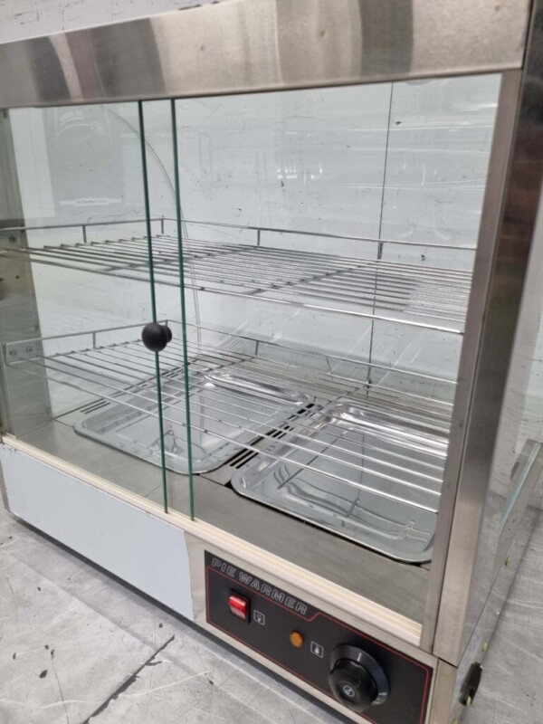 Vitrine chaude en acier inoxydable 66 cm 230V Horeca – Image 6