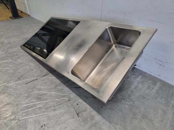 Plaque chauffante Rieber en acier inoxydable avec bain marie 1/1 GN 230V 144 cm Horeca – Image 2