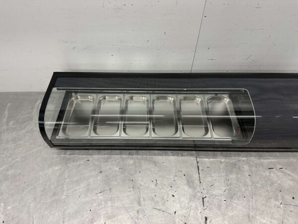 HCB Vitrine à sushi Vitrine à tapas 6 x 1/3 GN 152,5 cm 230V Horeca – Image 4