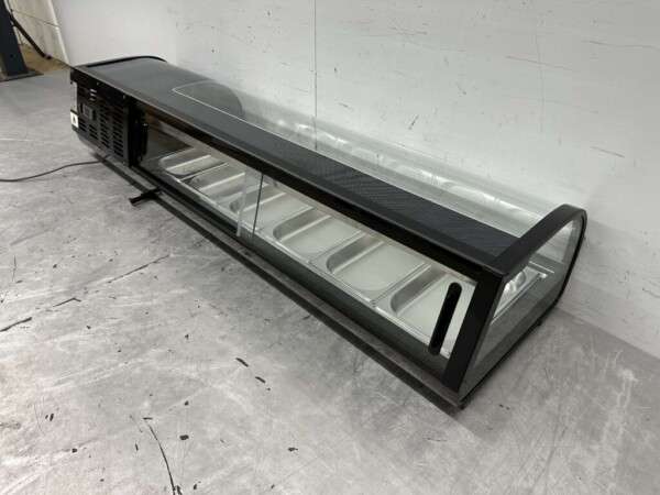 HCB Vitrine à sushi Vitrine à tapas 6 x 1/3 GN 152,5 cm 230V Horeca – Image 6