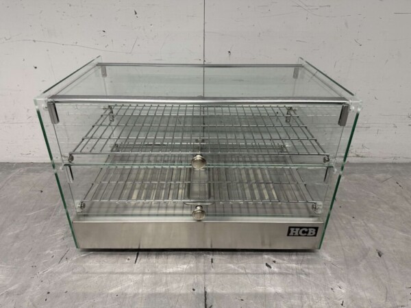 Vitrine chaude en acier inoxydable 50 litres 55,4 cm 230V Horeca