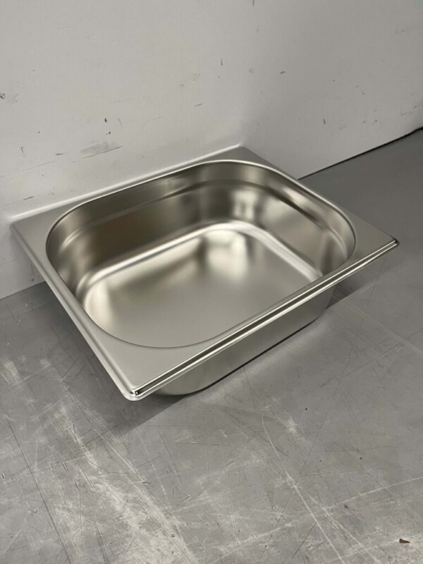 Bac GN Gastronorm en acier inoxydable 1/2 Profondeur 100 mm Restauration – Image 3
