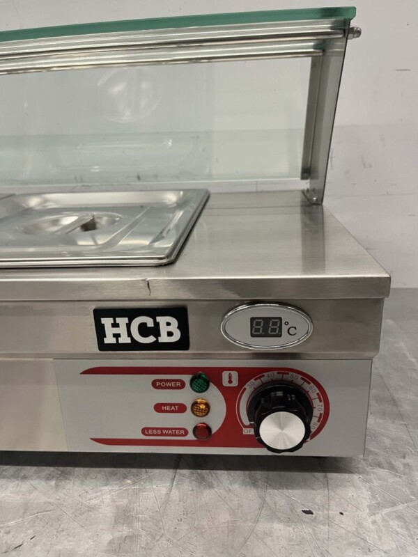 Bain marie en acier inoxydable 6 x 1/2 GN 175 cm 230V Horeca – Image 6