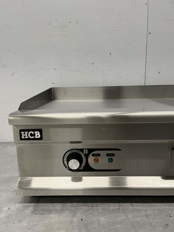 Planche à griller en acier inoxydable Plaque à griller 1/2 Planche à griller cannelée 100 cm 400V Horeca – Image 4