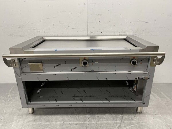 Gril Teppanyaki en acier inoxydable Gril Premium-line 144 cm 400V Horeca