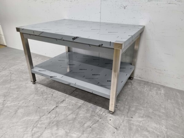 Table de travail en acier inoxydable Premium-line 100 x 70 x 60 cm Restauration – Image 2