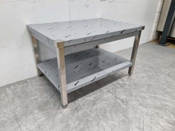 Table de travail en acier inoxydable Premium-line 100 x 70 x 60 cm Restauration – Image 3