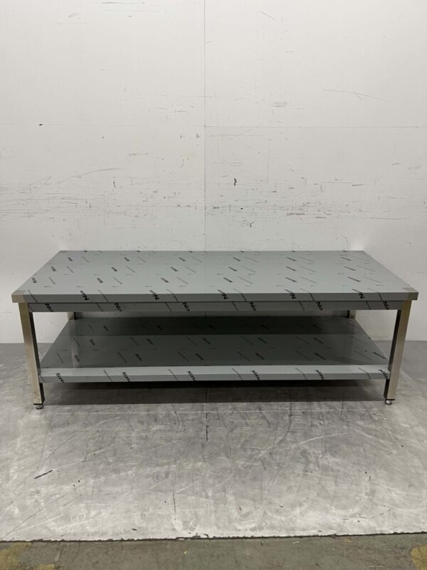 Table de travail en acier inoxydable Premium-line 180 x 70 x 60 cm Restauration