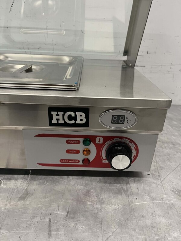 Acier inoxydable Bain marie 5 x 1/2 GN 148,5 cm 230V Horeca – Image 4