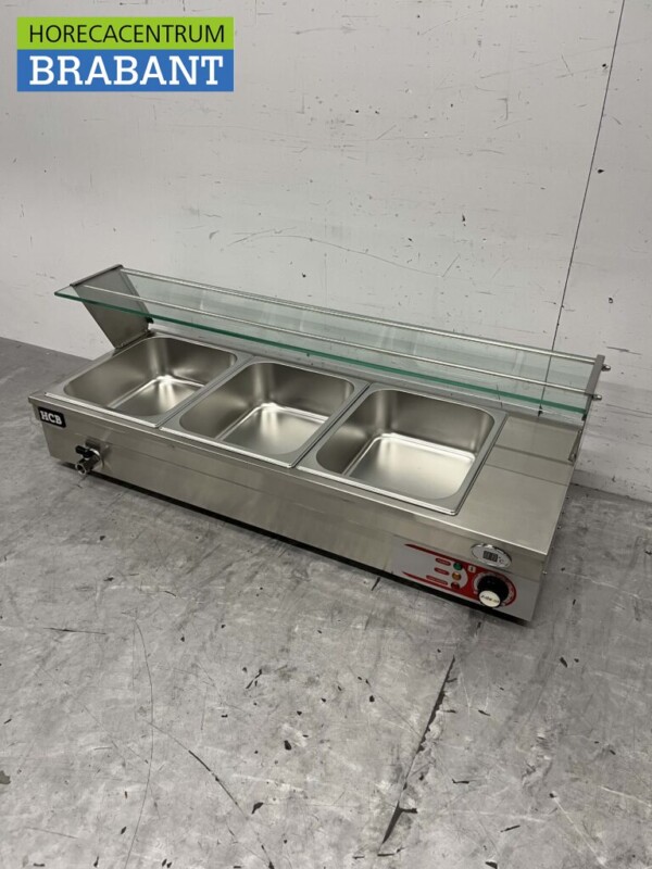 Bain marie en acier inoxydable 3 x 1/2 GN 95 cm 230V Horeca – Image 5