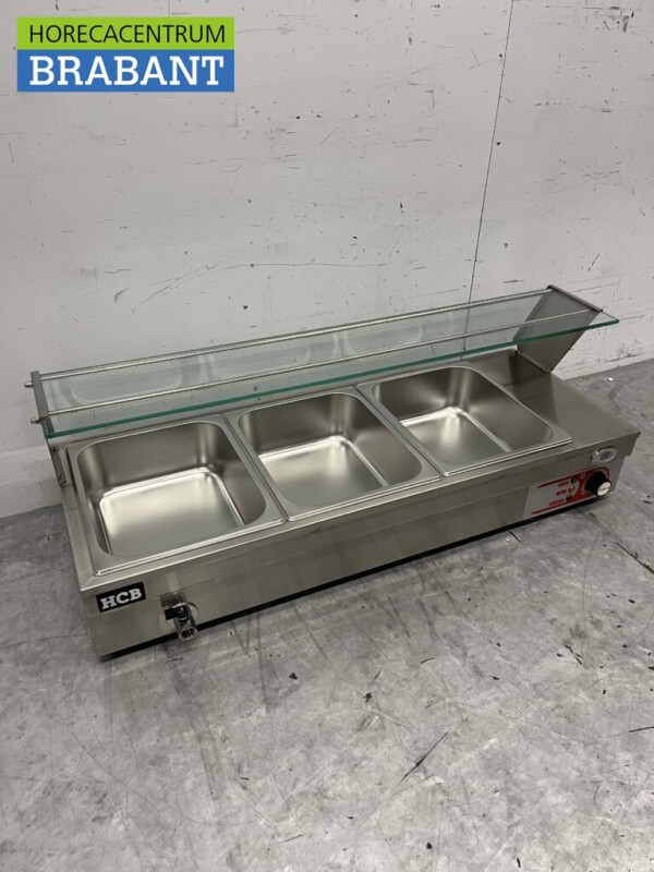 Bain marie en acier inoxydable 3 x 1/2 GN 95 cm 230V Horeca – Image 6