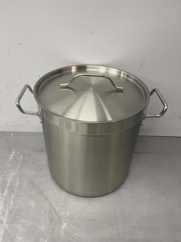 Acier inoxydable Poêle à soupe Poêle de cuisson Induction 26 x 26 cm 12 litres Restauration