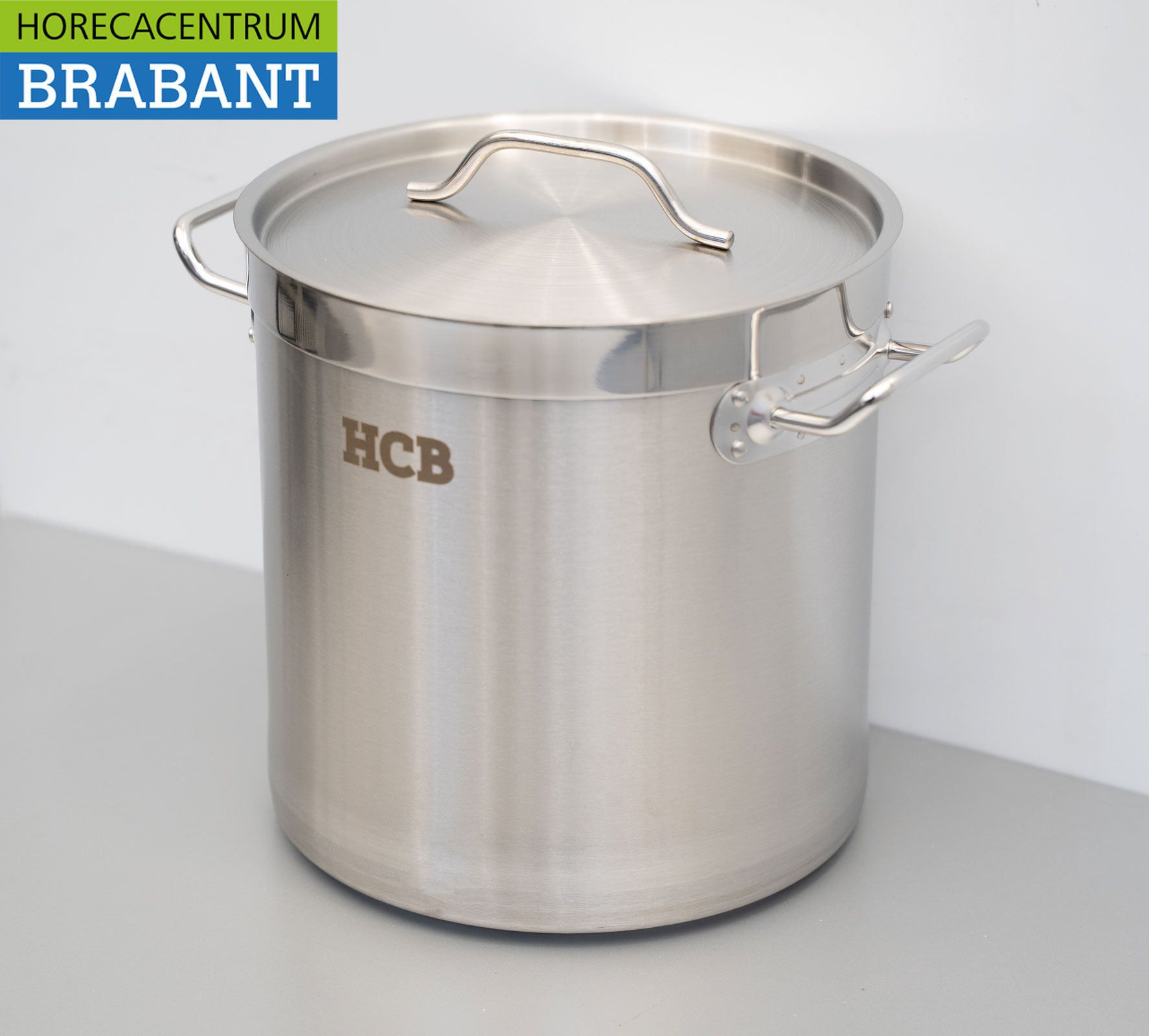 HCB Acier inoxydable Soup Pan Cooking Pan Induction 26 x 26 cm 12 litres Horeca – Image 2