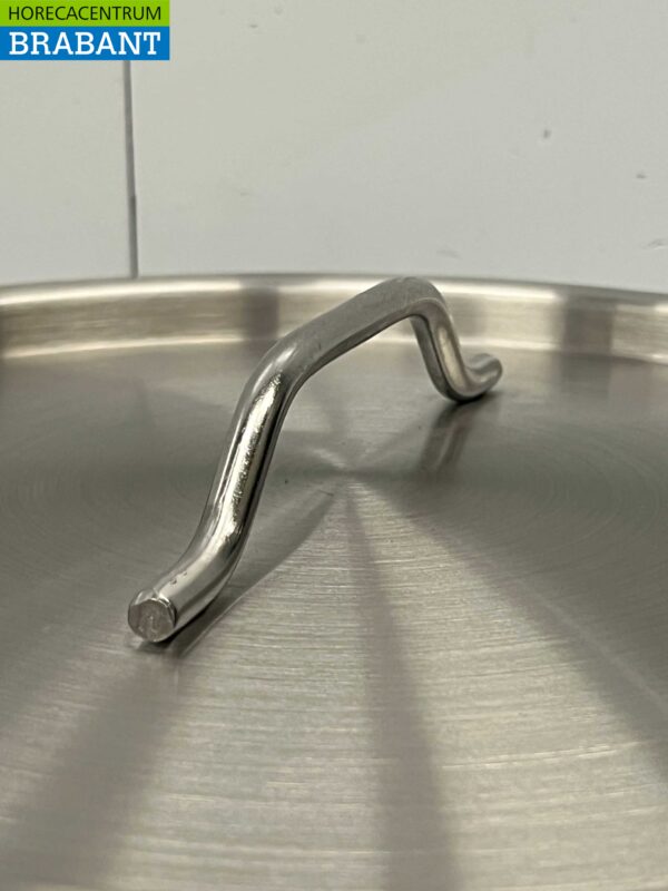 Acier inoxydable HCB Poêle à soupe Poêle de cuisson Induction 33,5 x 33,5 cm 25 litres Restauration – Image 5