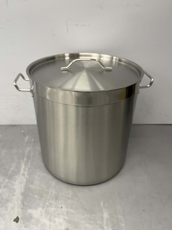 Acier inoxydable HCB Poêle à soupe Poêle de cuisson Induction 36.5 x 37 cm 33 litres Horeca