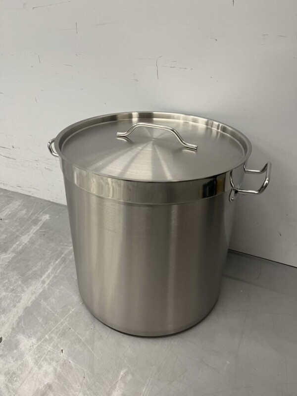 Acier inoxydable HCB Poêle à soupe Poêle de cuisson Induction 36.5 x 37 cm 33 litres Horeca – Image 2