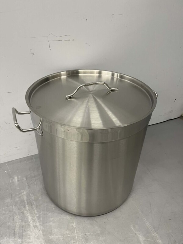 Acier inoxydable HCB Poêle à soupe Poêle de cuisson Induction 36.5 x 37 cm 33 litres Horeca – Image 3
