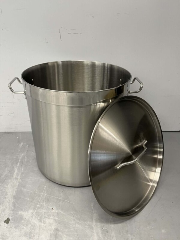 Acier inoxydable HCB Poêle à soupe Poêle de cuisson Induction 36.5 x 37 cm 33 litres Horeca – Image 4