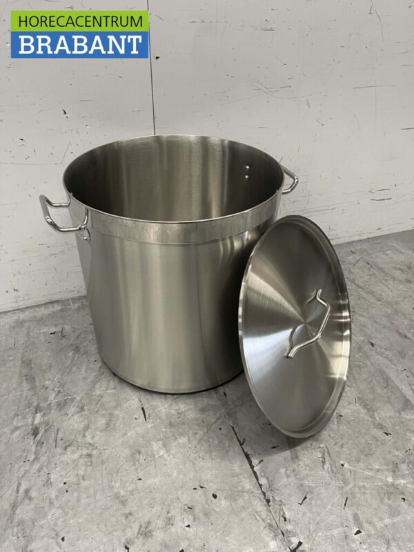 HCB Acier inoxydable Soup Pan Cooking Pan Induction 41 x 42 cm 50 litres Horeca – Image 4