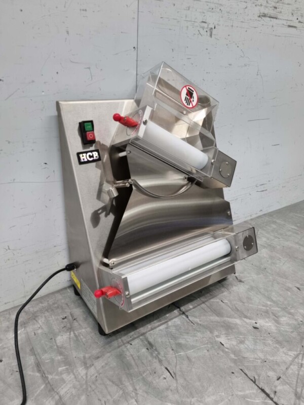 Rouleau à pâtisserie en acier inoxydable Rouleau double 30 cm 230V Restauration Pizzeria Boulangerie – Image 2