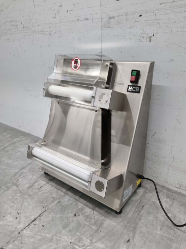 Rouleau à pâtisserie en acier inoxydable Rouleau double 42 cm 230V Restauration Pizzeria Boulangerie – Image 2