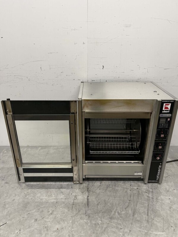 Gril à poulet Ubert RT-403 en acier inoxydable 3 paniers Bj. 2020 400V Hospitalité – Image 4