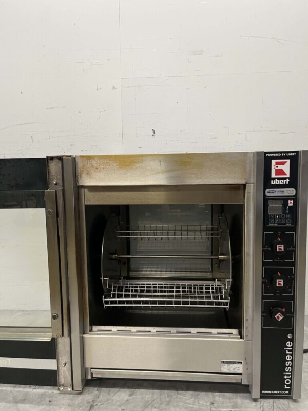 Gril à poulet Ubert RT-403 en acier inoxydable 3 paniers Bj. 2020 400V Hospitalité – Image 5