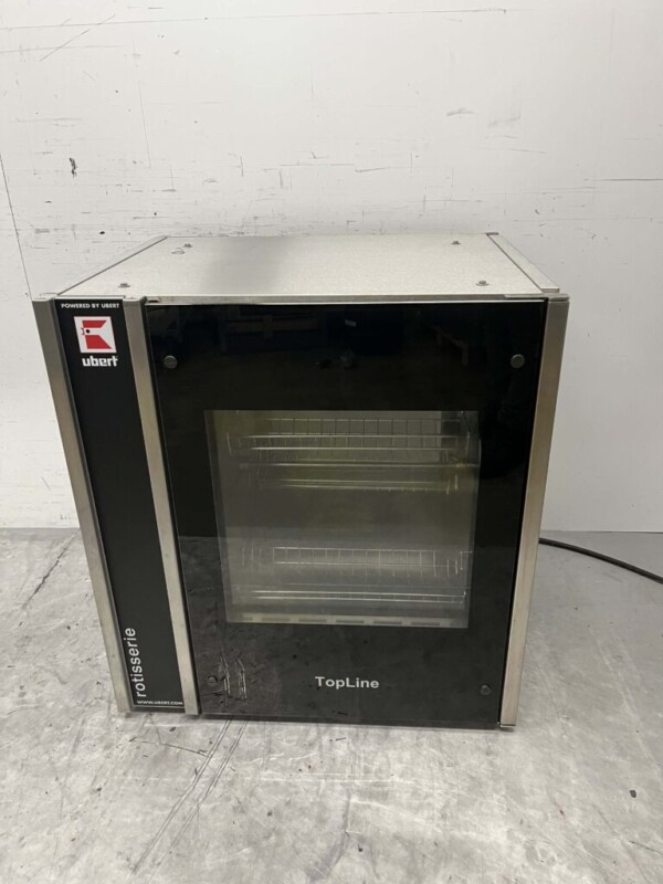 Gril à poulet Ubert RT-403 en acier inoxydable 3 paniers Bj. 2020 400V Hospitalité – Image 6