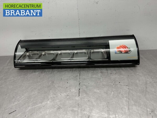 Vitrine à sushi Vitrine à tapas Vitrine réfrigérée de surface 5 x 1/2 GN 175,4 cm 230V Horeca
