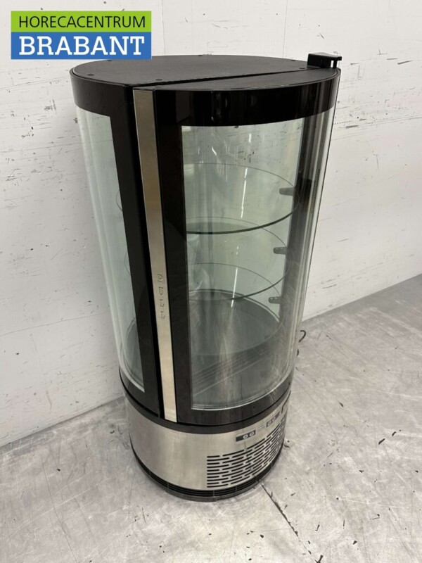 Vitrine réfrigérée ronde en acier inoxydable Confiseur 100 litres 230V Horeca – Image 3