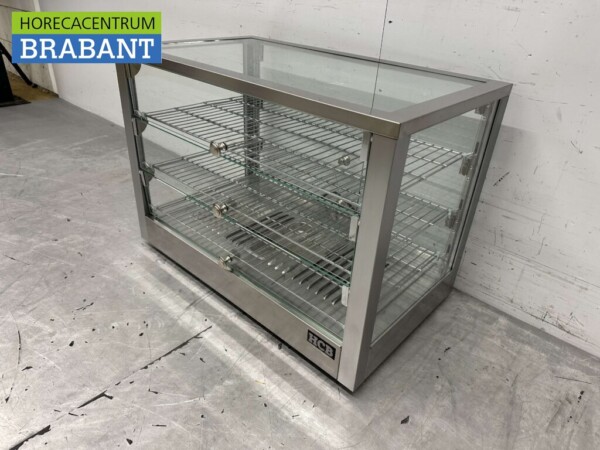 Vitrine chaude en acier inoxydable 115 litres 70 cm 230V Horeca – Image 2