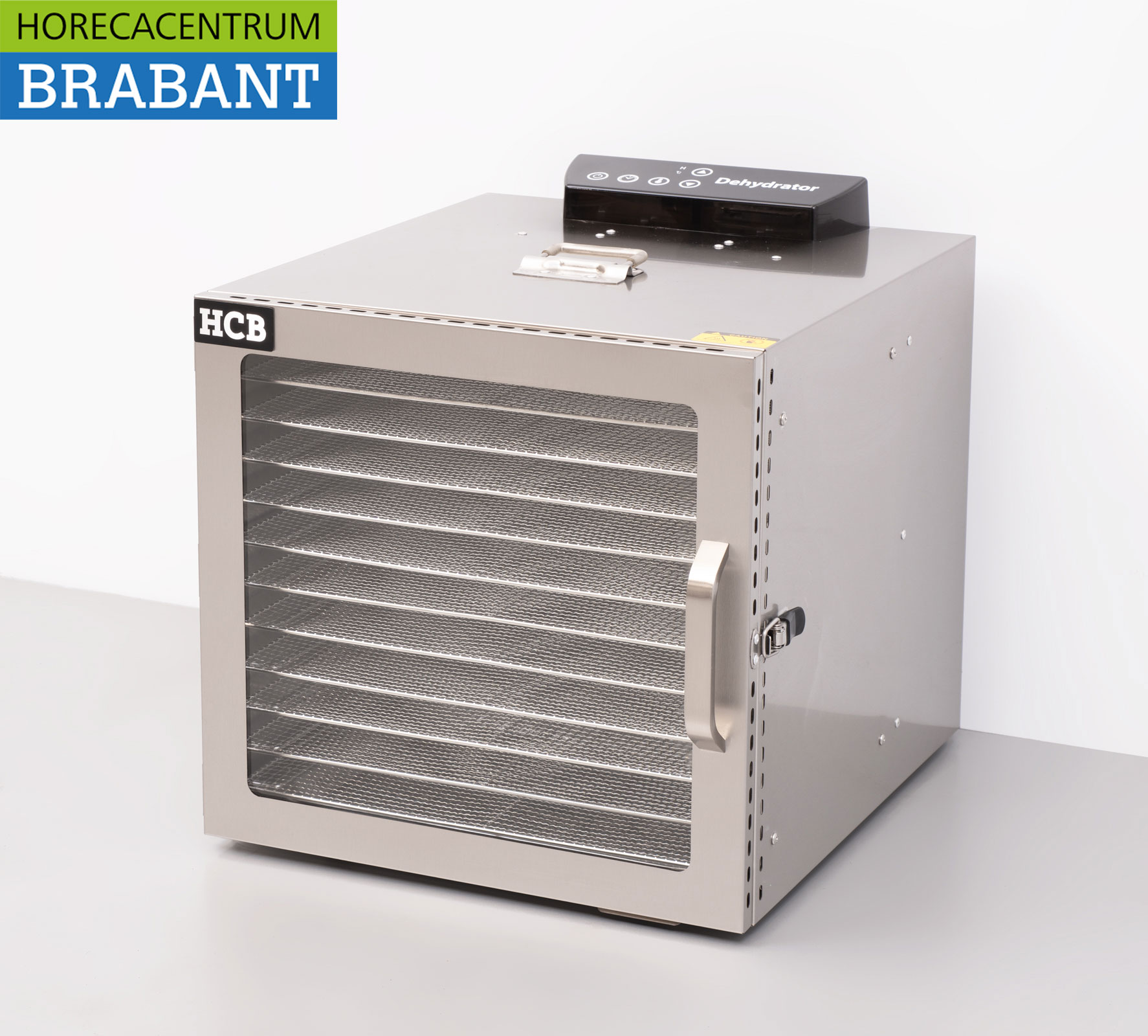 HCB déshydrateur alimentaire en acier inoxydable Déshydrateur de fruits 12 grilles 230V Horeca – Image 2