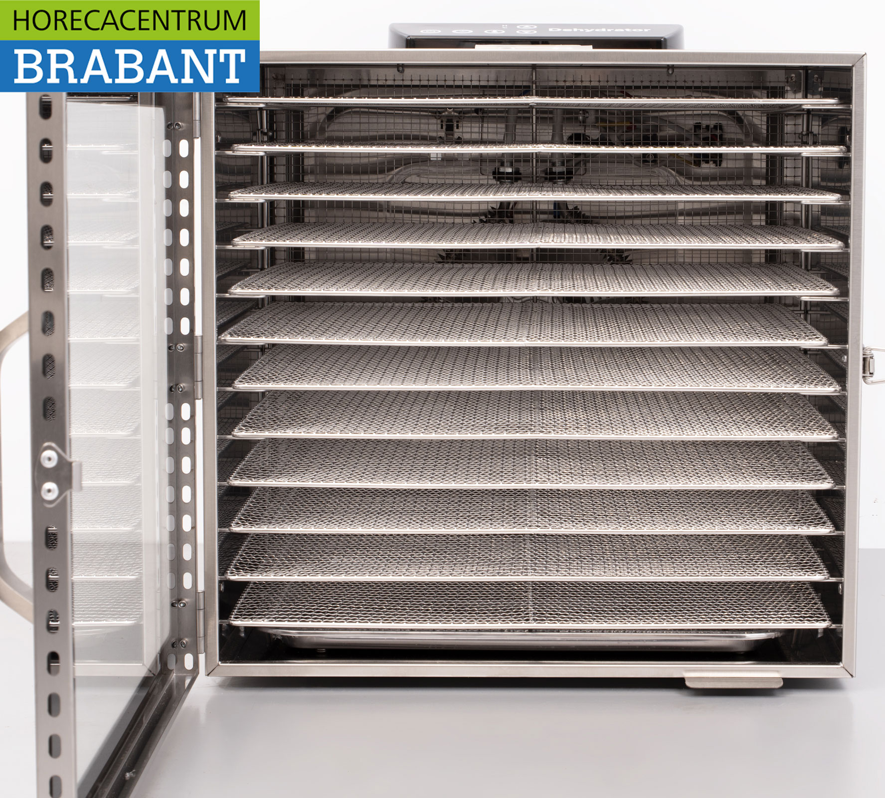 HCB déshydrateur alimentaire en acier inoxydable Déshydrateur de fruits 12 grilles 230V Horeca – Image 4