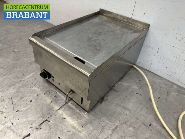 Planche à griller Mareno en acier inoxydable Planche à griller lisse 40 cm 400V Horeca – Image 3
