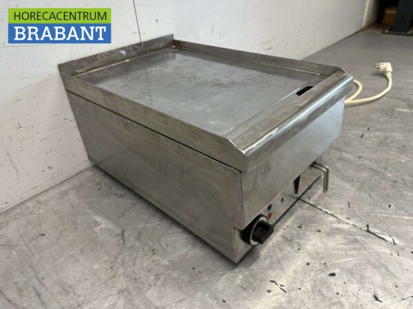 Planche à griller Mareno en acier inoxydable Planche à griller lisse 40 cm 400V Horeca – Image 4