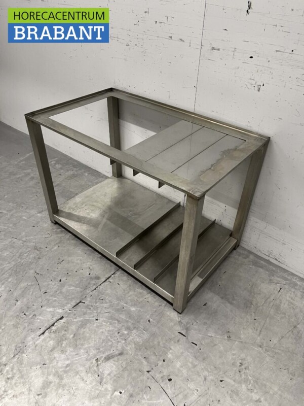 Base en acier inoxydable 87 x 51 x 60 cm Restauration – Image 2