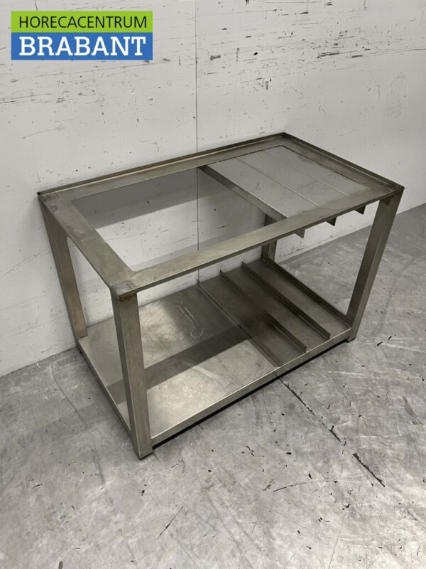 Base en acier inoxydable 87 x 51 x 60 cm Restauration – Image 3