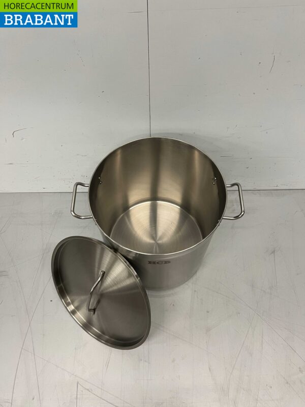 Acier inoxydable HCB Poêle à soupe Poêle de cuisson Induction 30,5 x 31,5 cm 21 litres Horeca – Image 6