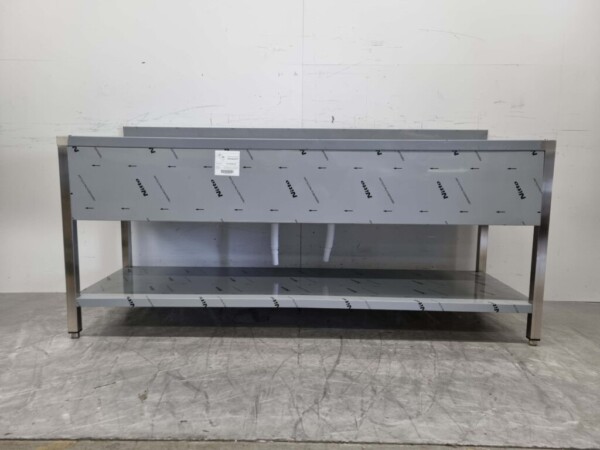 Evier double en acier inoxydable Premium-line Modèle soudé 200 cm Horeca – Image 5