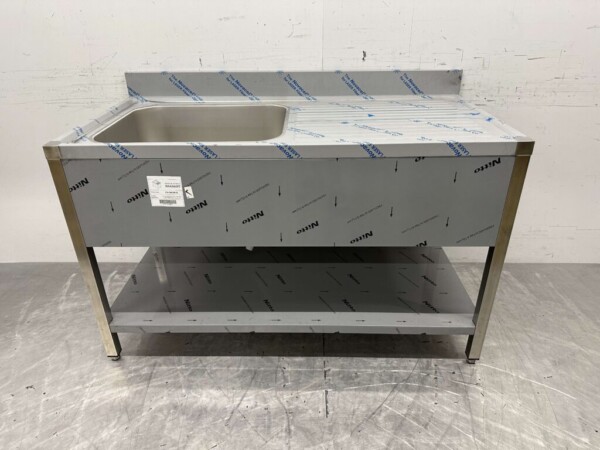 Evier en acier inoxydable Premium-line Welded modèle 140 cm Horeca