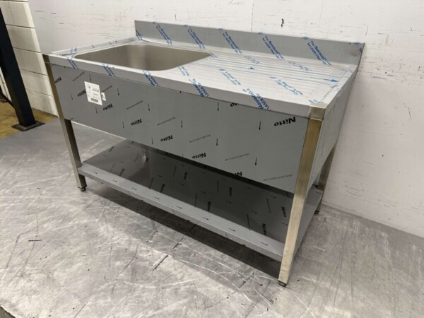 Evier en acier inoxydable Premium-line Welded modèle 140 cm Horeca – Image 2