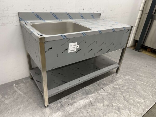 Evier en acier inoxydable Premium-line Welded modèle 140 cm Horeca – Image 3