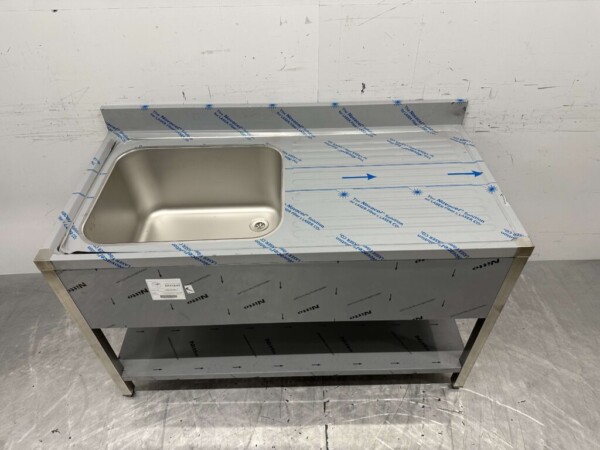 Evier en acier inoxydable Premium-line Welded modèle 140 cm Horeca – Image 4