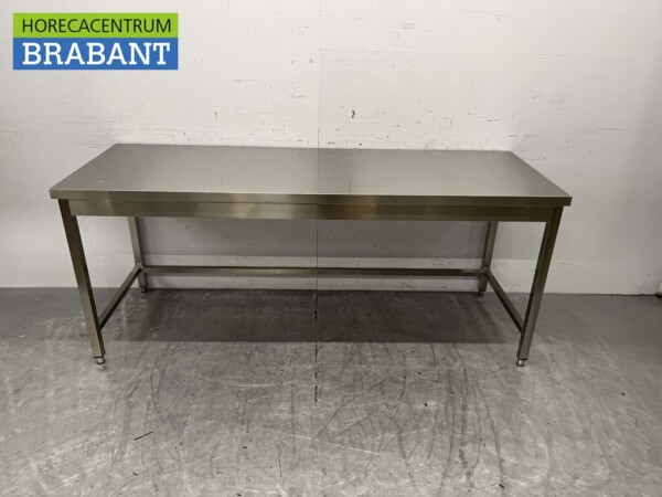 Table de travail en acier inoxydable Basic-line 200 x 70 x 85 cm Restauration