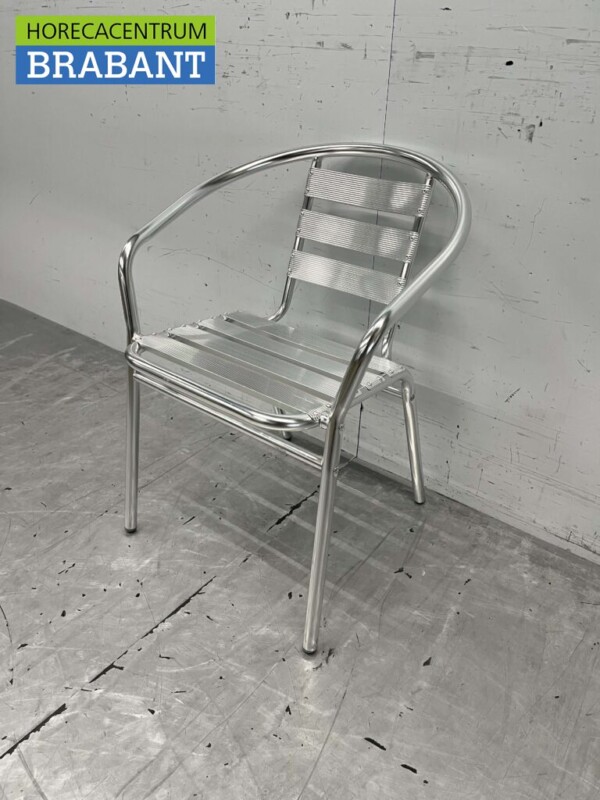 Chaise de terrasse en aluminium Chaise de terrasse empilable Restauration – Image 2