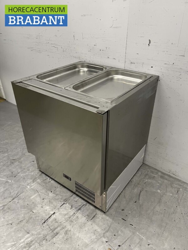 Acier inoxydable Dexion Établi réfrigéré Saladette 1 porte 71 cm 230V Horeca – Image 2