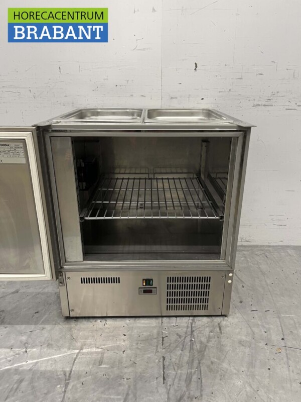Acier inoxydable Dexion Établi réfrigéré Saladette 1 porte 71 cm 230V Horeca – Image 4