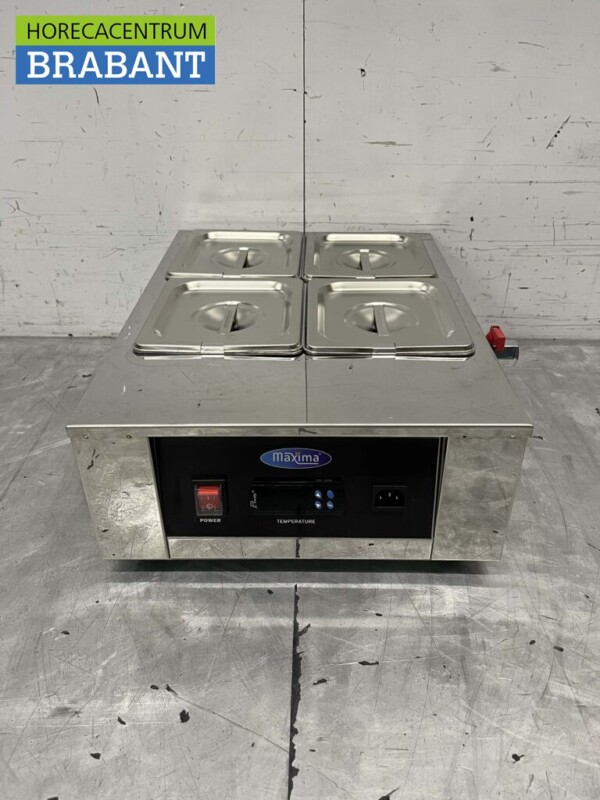 Acier inoxydable Fondoir à chocolat Réchauffeur de chocolat Réchauffeur de sauce 4 x 1/6 GN gastronorm 230V Horeca