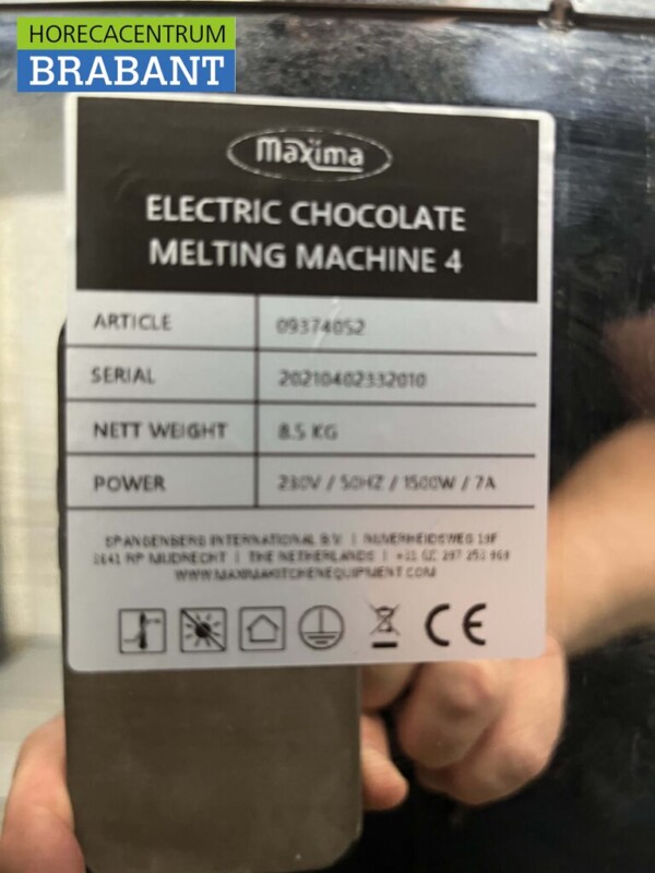 Acier inoxydable Fondoir à chocolat Réchauffeur de chocolat Réchauffeur de sauce 4 x 1/6 GN gastronorm 230V Horeca – Image 5