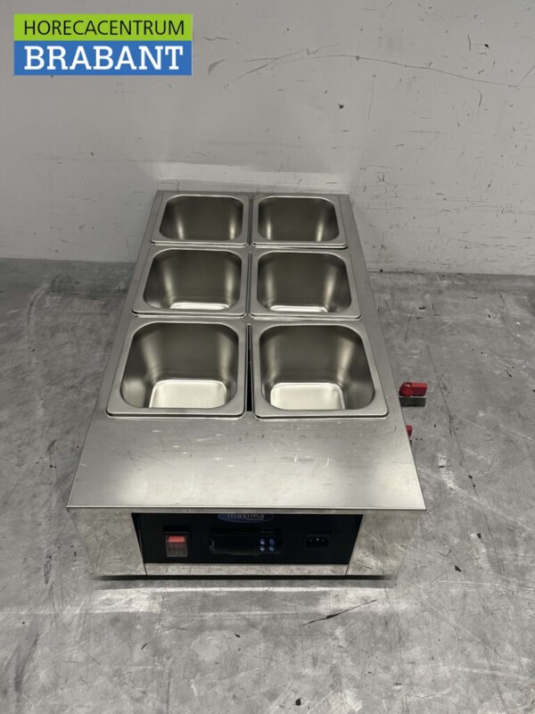 Fondoir à chocolat en acier inoxydable Réchauffeur de chocolat Réchauffeur de sauce 6 x 1/6 GN gastronorm 230V Horeca – Image 4
